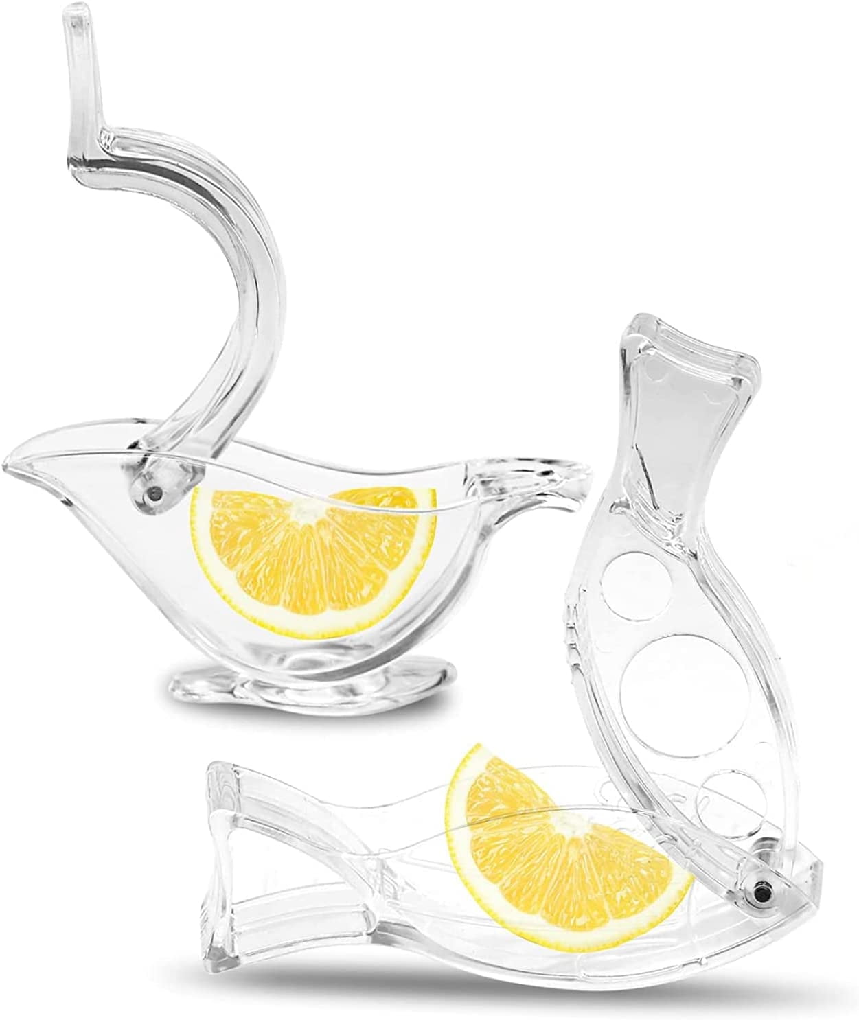 2 Pcs Manual Lemon Juicer, Bird Shape and fish Shape Manual Lemon Slice