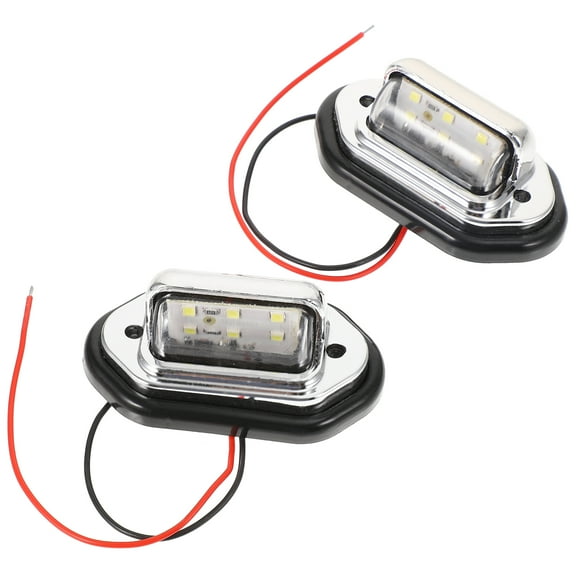 HOMEMAXS Durable LED Marine Boat Light for Safe Night Navigation with Waterproof Design and Easy Installation Black ABC 2pcs