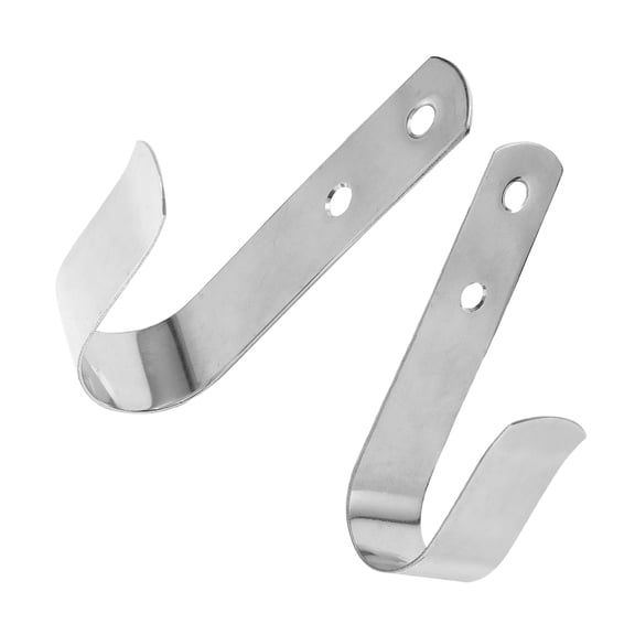 TABLZONE 2-Pack Heavy Duty Stainless Steel Wall Hooks for Boats, Home, Garage, and Outdoor Use