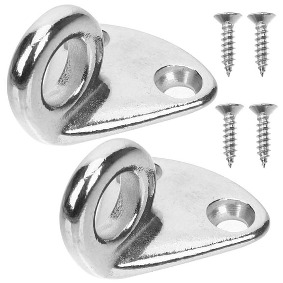 2 Pcs Marine Hook with Pre-hole Boat Fending Pad Clothes Hanger Hooks Wearable Hardware