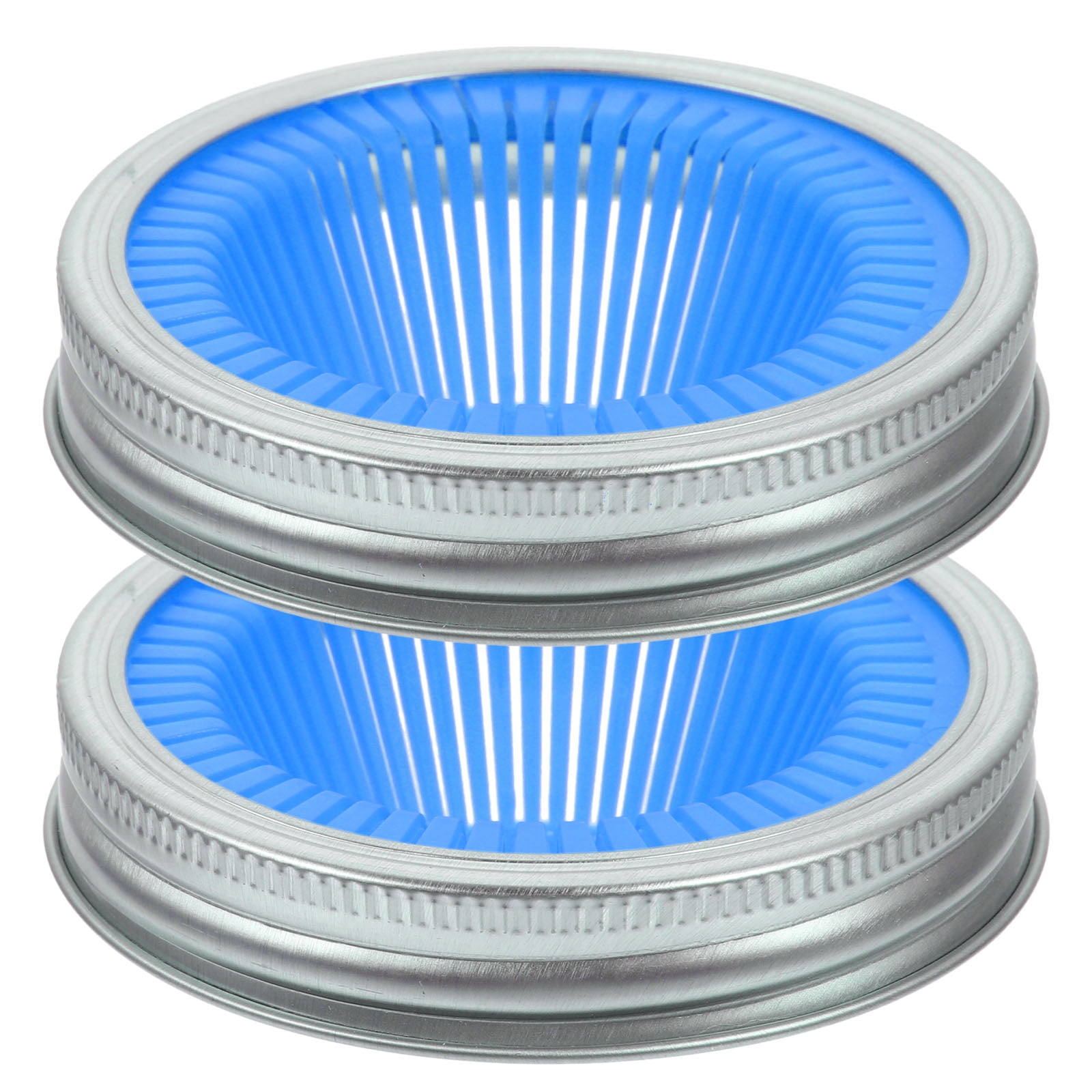 Pcs Mason Jar Lids Strainer Filter Plastic Jars Mesh Wide Mouth Stainless Steel Pp Walmart Com