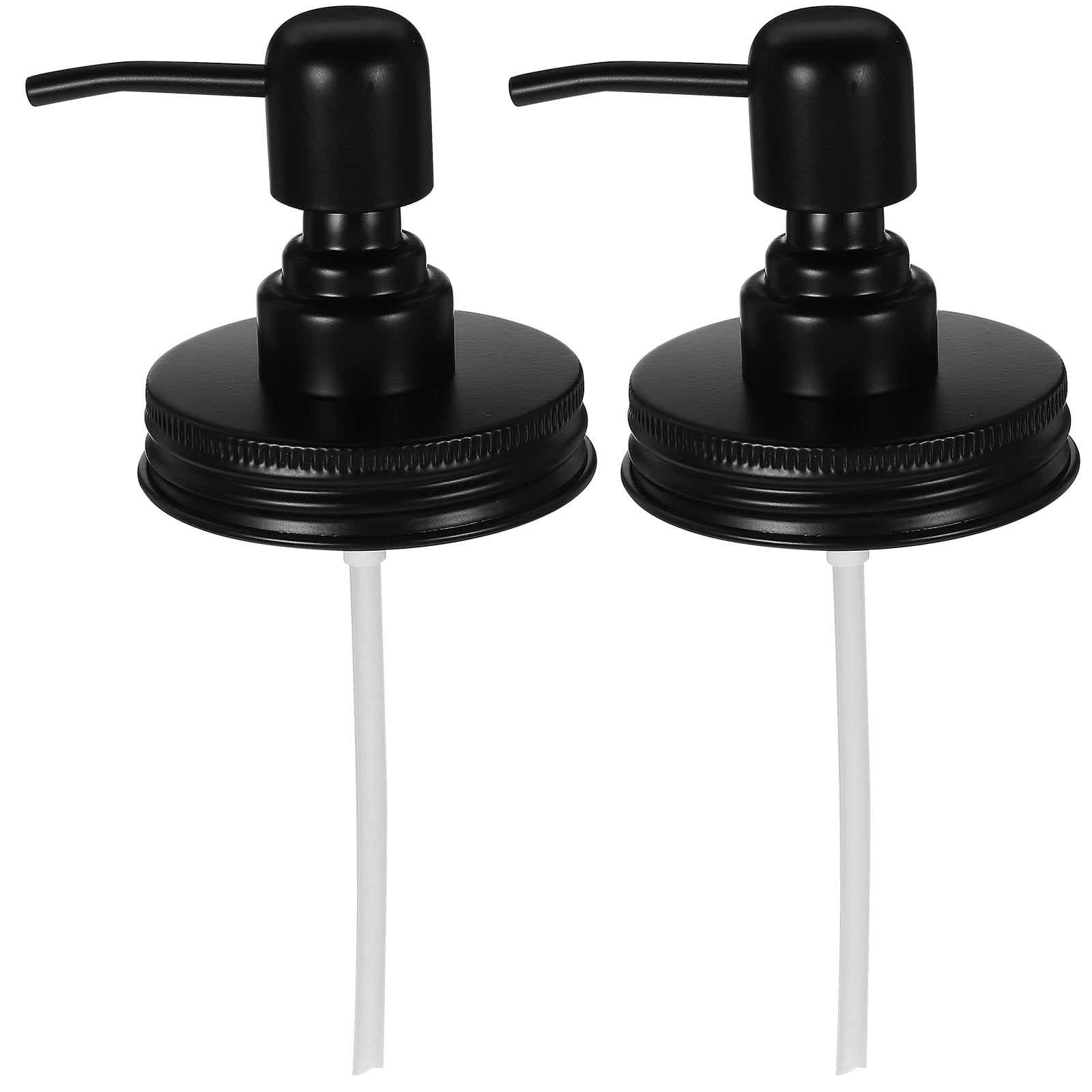 2 Pcs Mason Jar Pump Head Cover Shower Jar Lid Portable Coffee