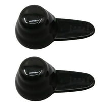 2 Pcs Measuring Spoons Coffee Scoop Plastic Spoon for Ground Cafe Bean Milk Fruit Powder Seed Spices Flour Protein Sugar Espresso Salts Kitchen Tools, 3.7x1.97 Inch, Black