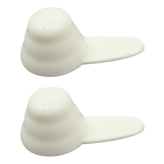 2 Pcs Measuring Spoons Coffee Scoop Plastic Spoon for Ground Cafe Bean Milk Fruit Powder Seed Spices Flour Protein Sugar Espresso Salts Kitchen Tools, 3.7x1.97 Inch, White