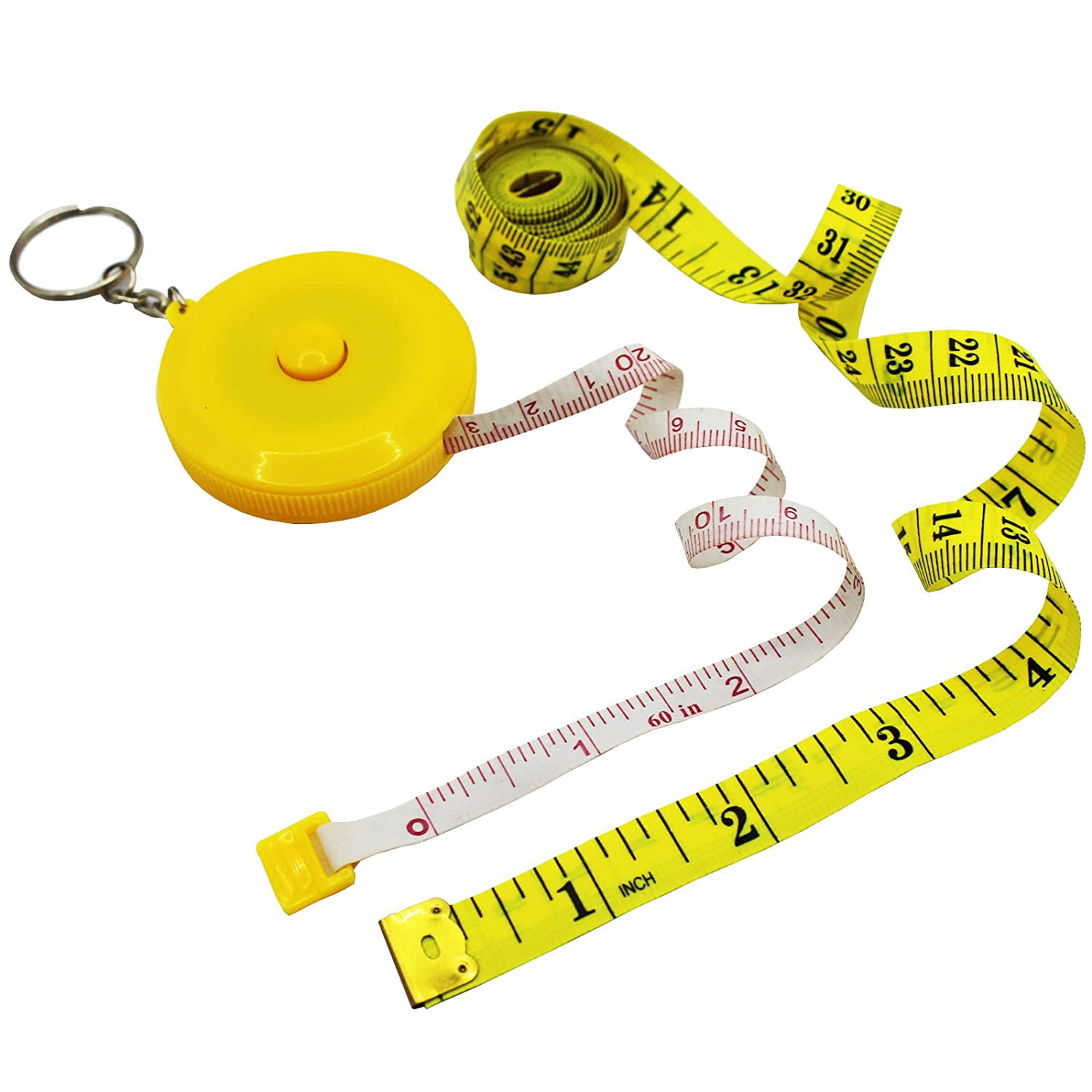 2 Pcs Measuring Tape for Body Waist Measuring Weight and Body Fat Muscle  Professional Tailor Sewing Supplies Home Bathroom Gear Accessories （60 inch  150cm ） 