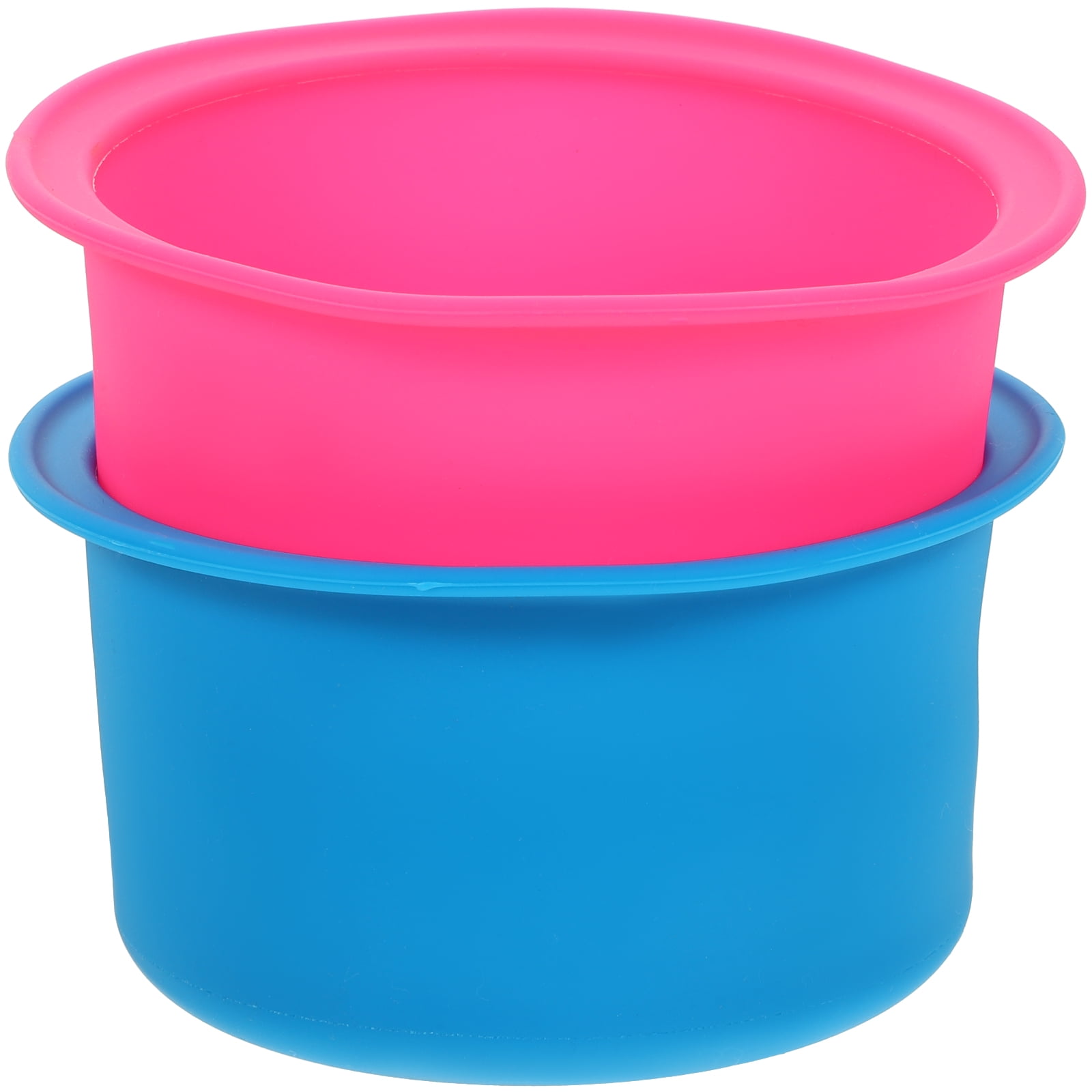 2 Pcs Melting Wax Silicone Bowl Hair Remover Tool Removal Warmer Candle