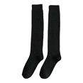 thumbnail image 1 of 2 Pcs Mens Knee High Long Socks Thick Warm Size , Cotton Breathable Black, 1 of 6