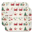 thumbnail image 1 of 2 Pcs Merry Christmas Dish Drying Mat - 16 X 18 Inch Santa Absorbent Microfiber Kitchen Counter Mat Xmas Housewarming Gift for Home Cooks, Dish Drying Pad for Dishes, Cups, Utensils, Pots & Pans, 1 of 3