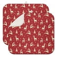 thumbnail image 1 of 2 Pcs Merry Christmas Dish Drying Mat - 16 X 18 Inch Santa Absorbent Microfiber Kitchen Counter Mat Xmas Housewarming Gift for Home Cooks, Dish Drying Pad for Dishes, Cups, Utensils, Pots & Pans, 1 of 3