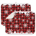 thumbnail image 1 of 2 Pcs Merry Christmas Dish Drying Mat - 18 X 24 Inch Santa Absorbent Microfiber Kitchen Counter Mat Xmas Housewarming Gift for Home Cooks, Dish Drying Pad for Dishes, Cups, Utensils, Pots & Pans, 1 of 3