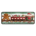 thumbnail image 1 of 2 Pcs Merry Christmas Kitchen Rugs and Mats Set Welcome Christmas Snowflake Kitchen Runner Non Slip Kitchen Rugs and Matsfor Bath Cooking (47x17+30x17 Inches), 1 of 1