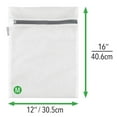 thumbnail image 1 of 2 Pcs Mesh Laundry Bags with Built in Zipper&nbsp;Laundry Bags Mesh Wash Bags&nbsp;Large Jumbo Durable Delicates Bag for Washing Machine for Jackets, 16x12 Inch, Small, 1 of 7