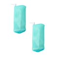 thumbnail image 1 of 2 Pcs Mesh Bar Soap Pouch - Exfoliating Mesh Soap Bag - Flexible Drawstring Holder - Portable Travel Case, 3.54x6.29 Inch, Green, 1 of 5