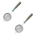 thumbnail image 1 of 2 Pcs Mesh Stainless Steel Colander, Fine Mesh Strainer with Handle, Premium Strainers Fine Mesh Sieve, Strainer Spoon Extra Fine Mesh Strainer with Handle for Drain Rinse Vegetables Pastas Tea, 1 of 9
