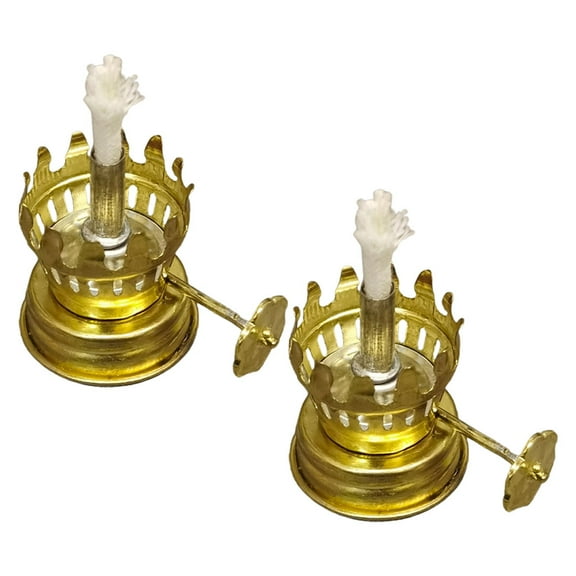 2 Pcs Metal Base for Oil Lamp Kerosene Accessory Regulator Accessories Campfire