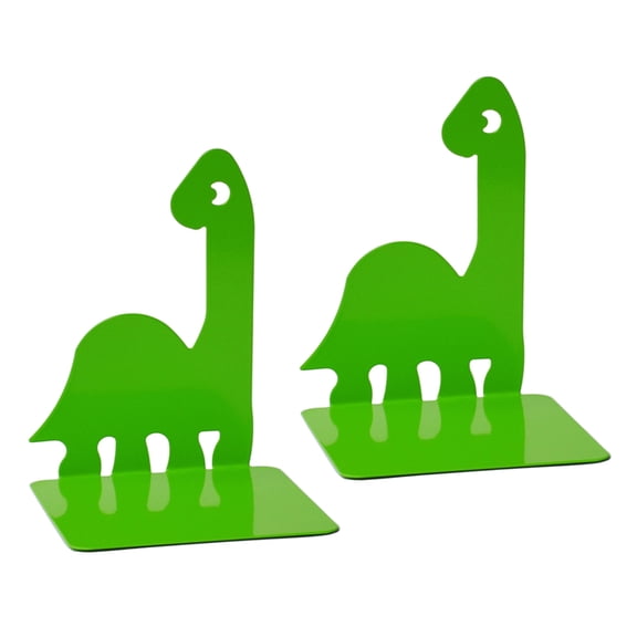 2 Pcs Metal Bookends Book Rack Decorative Bookends Dinosaur Book End Book Holders Book Stoppers for Library