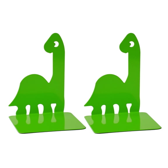 2 Pcs Metal Bookends Book Support Rack Decorative Bookends Dinosaur Book End Book Holders Book Stoppers for Library