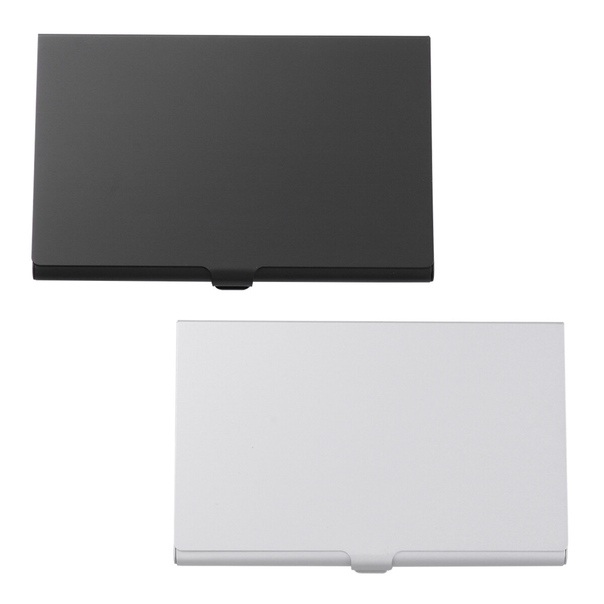 2 Pcs Metal Case Practical Business Card Holder Business Card Carrier