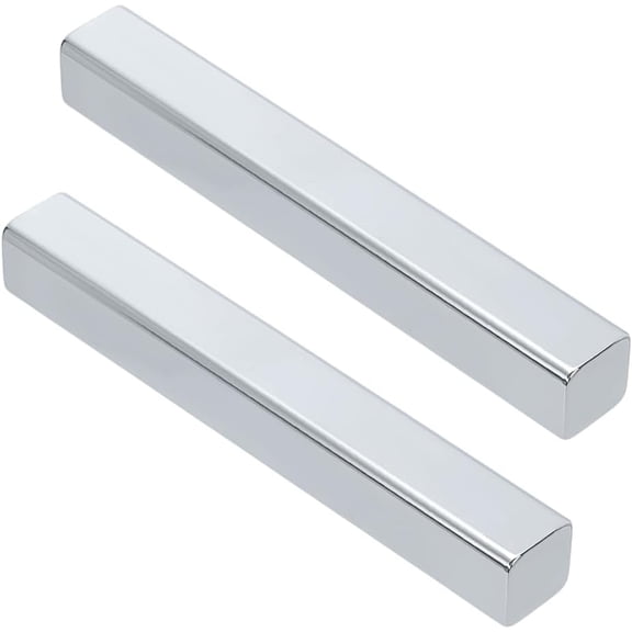 2 Pcs Metal Chinese Calligraphy Paperweight 4.72x0.63x0.63inch Rectangle Platinum Color Iron Paper Weight Perfect for Calligraphy Art and Office Use for Artists and Professionals Gray