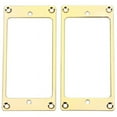 thumbnail image 1 of 2 Pcs Metal Flat Humbucker Cover Guitar Pickup Frame Mounting Ring, 1 of 7