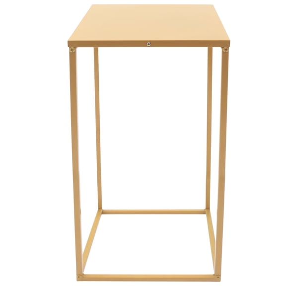 2 Pcs Metal Flower Floor Vase Column Flower Stand Geometric Centerpieces Vase for Tables, 60cm/23.6in Tall Gold Flower Holder for Home Party Wedding Decorations, Rectangular Flower Display Rack