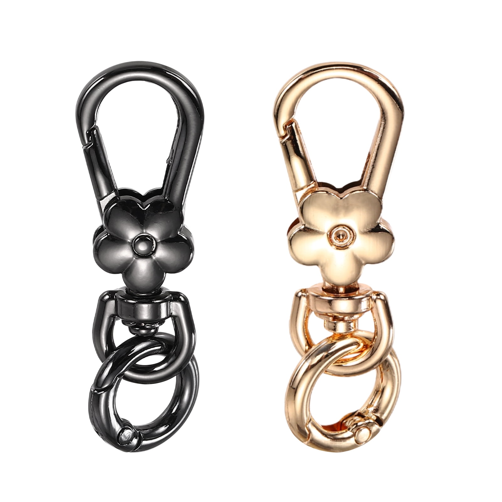 2 Pcs Metal Keychain Clip Swivel Lobster Claw Clasp Quick Release Key ...