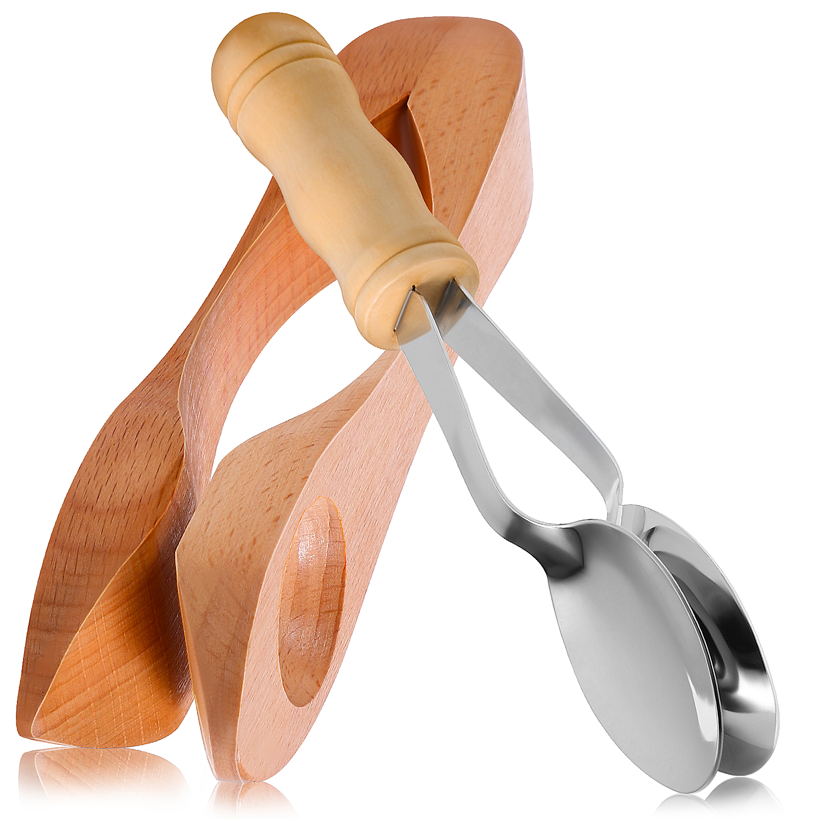 2 Pcs Metal Musical Spoons Traditional Metal Spoons Musical Instruments