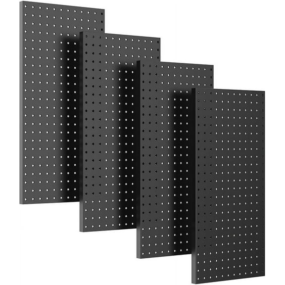 2 Pcs Metal Pegboard Wall Panels, Peg Boards for Garage Tool Storage