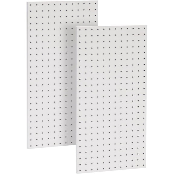 2 Pcs Metal Pegboard Wall Panels, Peg Boards for Garage Tool Storage