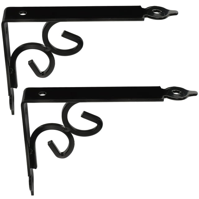 2 Pcs Metal Shelf 90° Shelf Support Brackets Shelf Brackets Wall