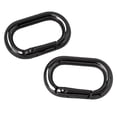 thumbnail image 1 of 2 Pcs Metal Spring Key Rings Spring Keyring Buckles Key Rings Clips Multifunctional Oval Rings Buckles for Bag Purses, 1 of 8