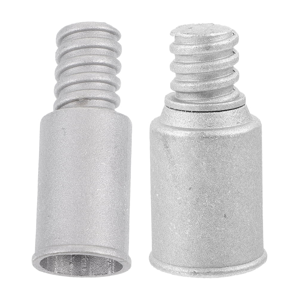 2 Pcs Metal Threaded Connectors Household Cleaning Mop Head Pole