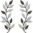 thumbnail image 1 of 2 Pcs Metal Tree Leaf Wall Decor, Vine Olive Branch Leaves Wall Art Wrought Iron Scrolls, Sturdy Home Decor, 1 of 6