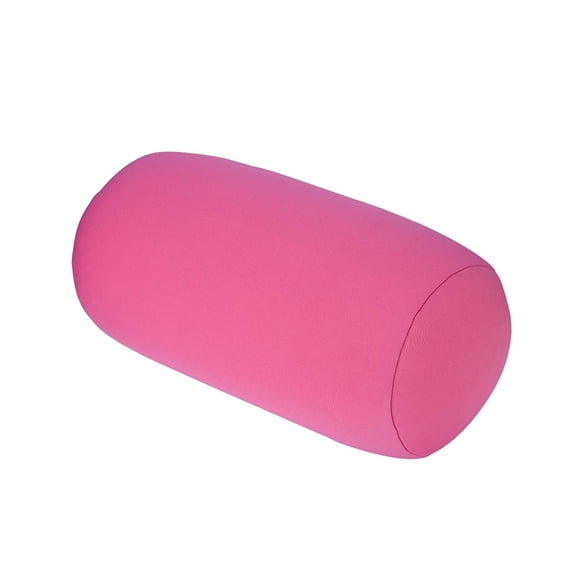 2 Pcs Microbead Roll Pillow 11.8 x 6.3 Inch Soft Pillow Bolster Cylindrical Pillow Microbead Pillows for Sleeping Home Travel Neck Head Back Support Rest