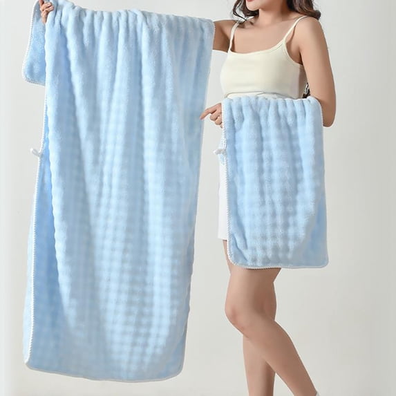 2 Pcs Microfiber Extra Large Bath Sheets, 14 x 29 Inches, Super Soft and Absorbent, Quick Dry Bath Towels, Perfect for Bathroom, Plush Shower Towels for Spa, Gym & Hotel