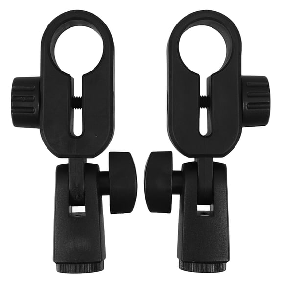 NIAIZEK 2pcs Adjustable Microphone Clip Holders with Strong Grip for KTV Karaoke Concerts and Studio Use