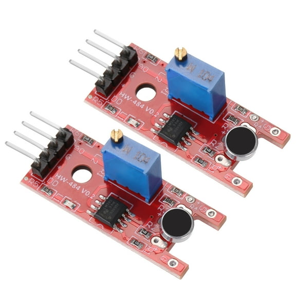2 Pcs Microphone Sound Sensor KY-038 Voice Detection Module Voice Sound Detection Sensor Module