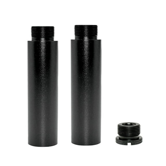 2 Pcs Microphone Stand 5/8"-27 Female to 5/8"-27 Male Adapter Mic Stand Extension Pipe Fit Most Microphones