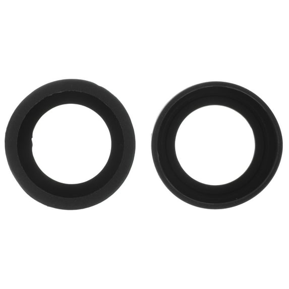 Yardwe Rubber Eyepiece Guard Black 2Pcs for Protecting Microscopes Accessories