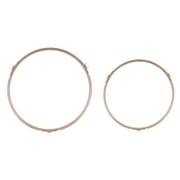 2 Pcs Microwave Glass Turntable Plates with Plastic Support Tray Wheel Ring and Turntable Holder
