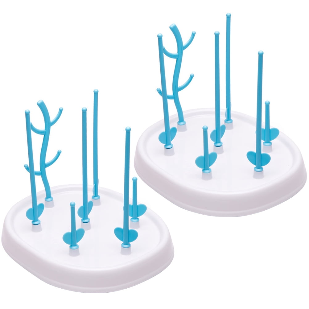 2 Pcs Milk Bottle Drying Holder Feeding Rack Breastfeeding Bottles