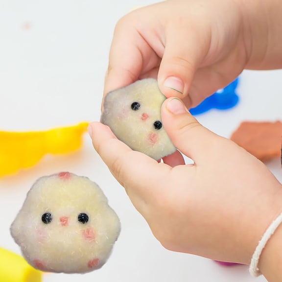2 Pcs Mini Chick Soft Squeeze Toys, Super Soft Vegan Fiber Plush, Cute Yellow Slow Rising Squishies for Easter Basket Fillers