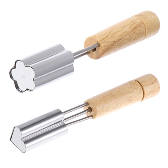 GOOHOCHY Cookie Molds Stainless Steel 2Pcs 6.1x0.9x0.9In Assorted Color Heart Shape Baking Tools