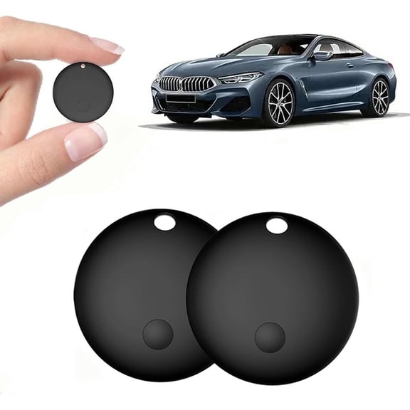 2 Pcs Mini GPS Tracker for Vehicles, Hidden Tracking Device for Vehicles, Car Tracker No Subscription Work with Find My (iOS Only)