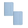 thumbnail image 1 of 2 Pcs Mini Leather Pocket Notebook Small Hardcover Notebook Hardcover Mini Notepad Tiny Lined Journal Small Pocket Notebook Mini Journal Notepad for Office Home Writing Supply, 3"x4.3"， Light Blue, 1 of 6