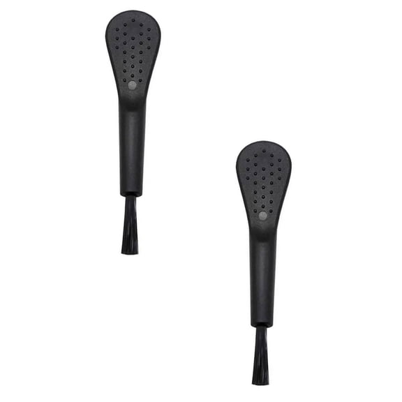 2 Pcs Mini Phone Charge Port Cleaning Brusher, Computer Keyboard Anti-Clogging Cleaners, Reusable Headphone Jack Cleaning Brushes for Phone, Computer Keyboard, Headphone Jack, 2.56 Inch, Black