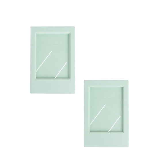 2 Pcs Mini Picture Frame, Magnetic Photo Frames for Mini 2.5“x3.5”, Mini Picture Frames for 3 inch Film, Small Film Frame Photo Holder Tabletop Display