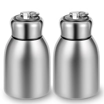 2 Pcs Mini Stainless Steel Water Bottle 10oz Insulated Water Bottle Leakproof Travel Mug Portable Small Water Bottle for Home School Office Camping