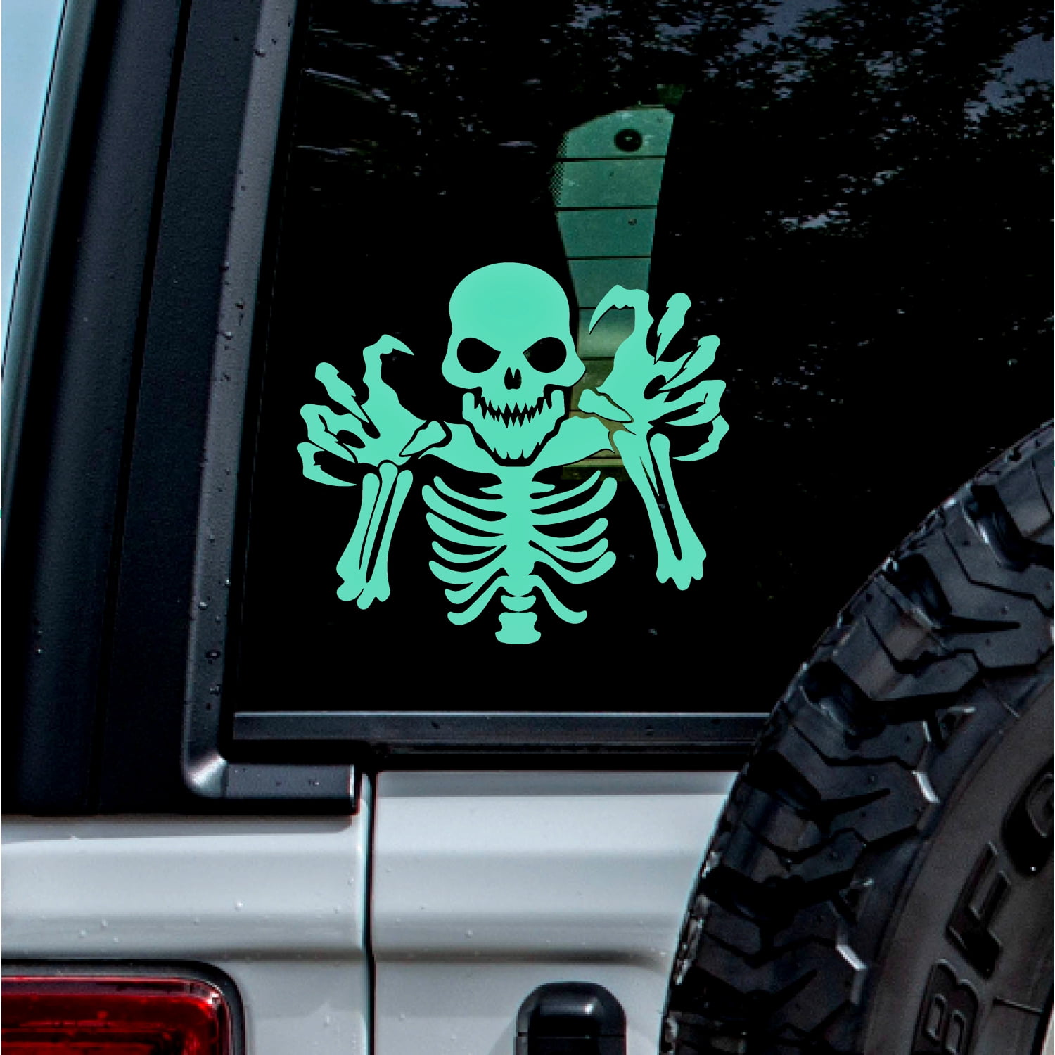 (2 Pcs, Mint, 12.5'' X 11'') Transparent Adhesive Decal Sticker Of ...