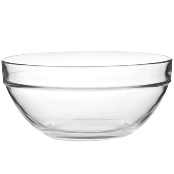 2 Pcs Mixing Bowls Clear Glass for Kitchen Salad Dessert Multipurpose Oven Proof Skillet